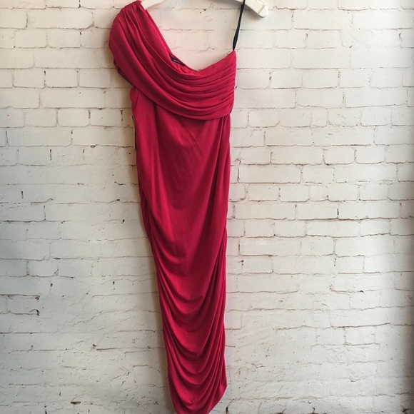 One Shoulder Isabella Oliver Dress Pink - Picture 1 of 3